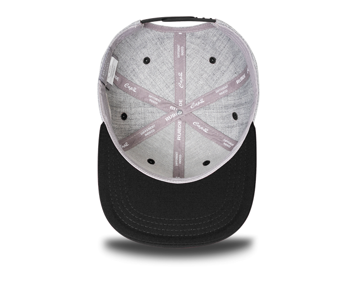 baseball kappe grau schwarz carbon nfc tag unterseite